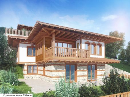 Модел на къщата с площ 250 кв.м. в комплекс Vehid Eco Village - имот за продажба в Свети Влас