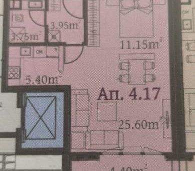 Id 401 План на апартамент в Chantra Residence -  ново строителство в Бургас