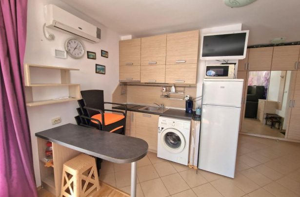 ID 606 Студия с просторной террасой в комплексе Grand Kamelia, Солнечный берег