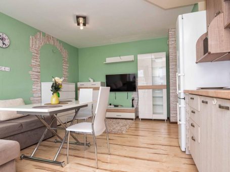 ID 1183 Living room with kitchen and furniture