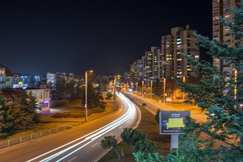 Burgas at night